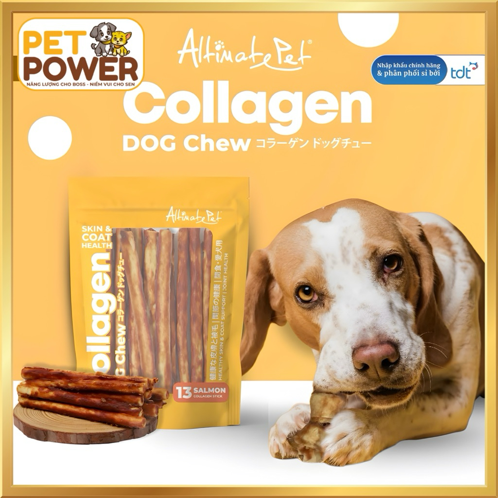 Gặm Sạch Răng Collagen Altimate Pet 90g – Thanh Nhai Cho Chó Dễ Tiêu, Thơm Miệng, Bổ Sung Dinh Dưỡng [Nhiều Vị]