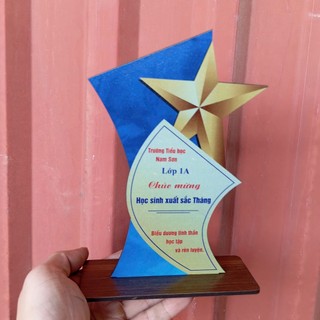 [SLL_4.0.k] Cúp Gỗ IN THEO YÊU CẦU - Quà Tặng Học Sinh - Cup Tốt Nghiệp - CUP Tặng Học Sinh Tốt Nghiệp