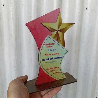 [SLL_4.0.k] Cúp Gỗ IN THEO YÊU CẦU - Quà Tặng Học Sinh - Cup Tốt Nghiệp - CUP Tặng Học Sinh Tốt Nghiệp