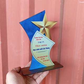 [SLL_4.0.k] Cúp Gỗ IN THEO YÊU CẦU - Quà Tặng Học Sinh - Cup Tốt Nghiệp - CUP Tặng Học Sinh Tốt Nghiệp