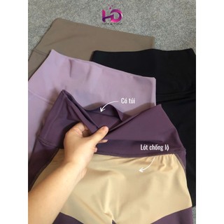 Quần Legging Tập Gym, Yoga, model: LG25.1.303 Cạp Cao Gen Bụng, 2 Lớp Lót Chống Lộ Vùng Nhạy Cảm