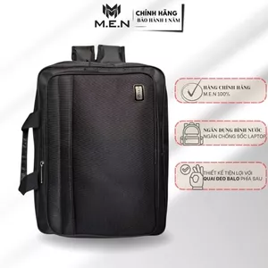 Cặp vải PVC tổng hợp xịn học viên/ công sở viền ngang kéo đen 40cm siêu bền bỉ M.E.N hH1991 Shalla ( 3 Chức năng)
