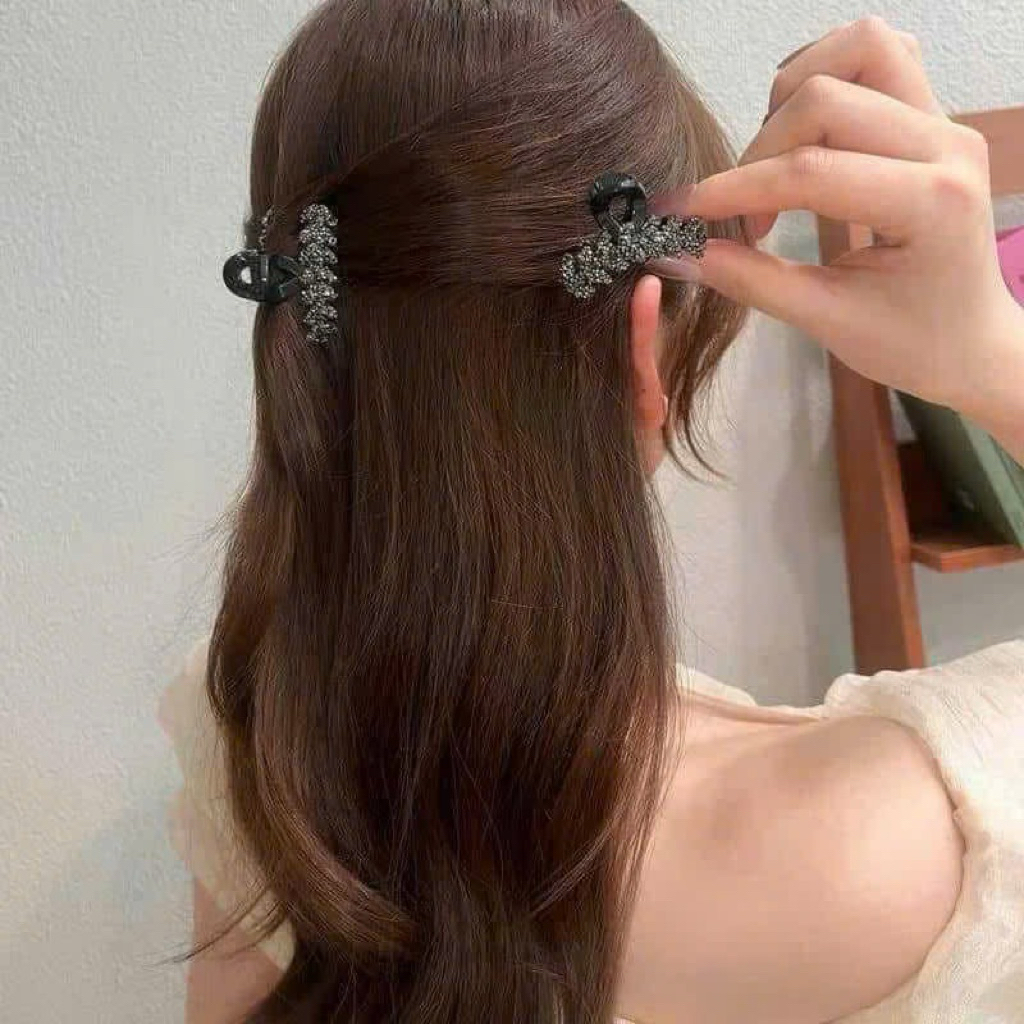 SET 4 KẸP TÓC CÀNG CUA MINI LẤP LÁNH BLING SIÊU XINH