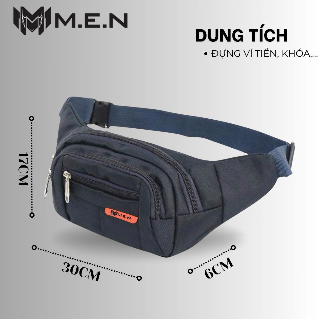 Túi đeo chéo 30cm thiếu niên 4 ngăn M.E.N không phai nắng theo thời gian [GIÁ CẠNH TRANH]