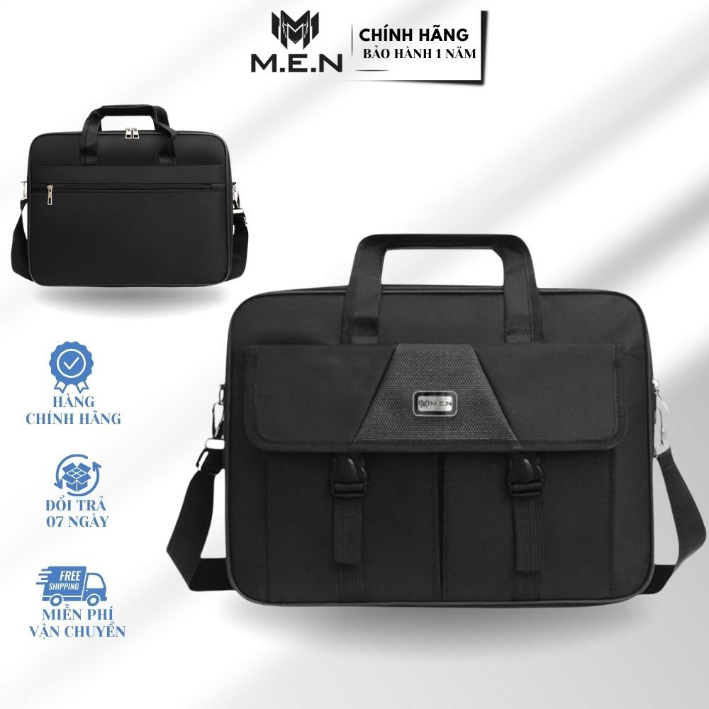 Cặp 3-5Kg Case trung tâm- 4 kiểu góc tròn công sở laptop đeo chéo vải dày dặn thuận tiện M.E.N [CHÍNH HÃNG]