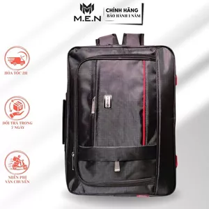 Cặp (Polyester) 100% cầm tay đeo vai học viên cấp 1 cấp 2 kẹp dọc viền đôi M.E.N mẫu mã mới tiện lợi [MẪU MỚI]