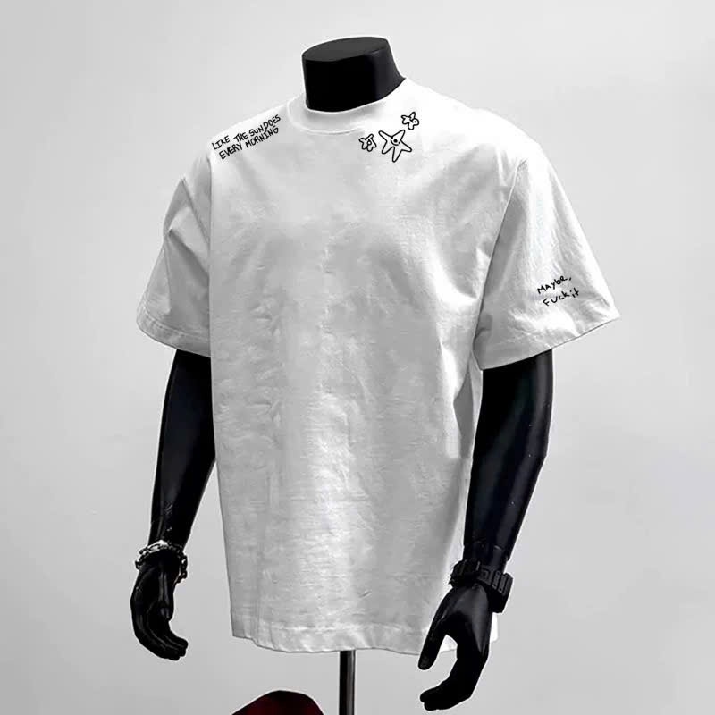 Áo thun Stee Cổ tròn MONDAY SAHDES Localbrand CVCVNI Unisex Cotton