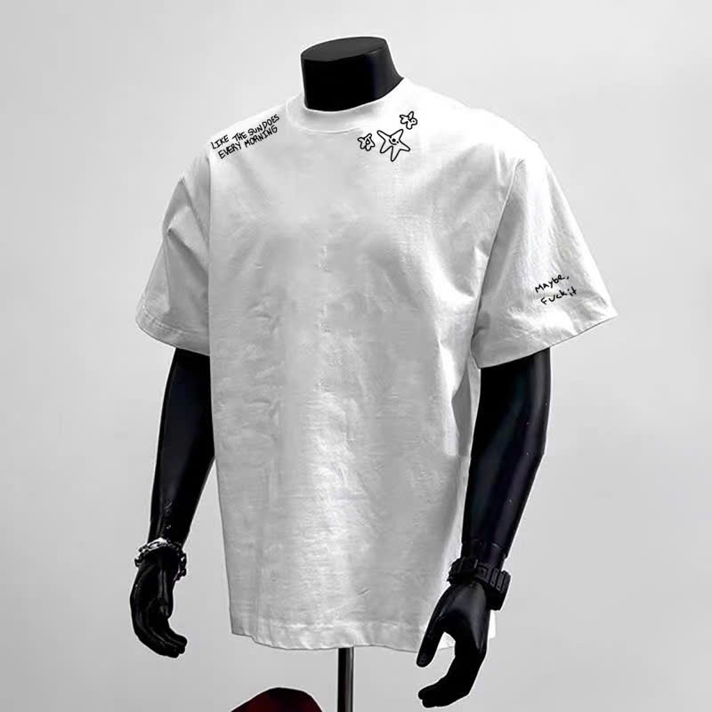 Áo thun Stee Cổ tròn MONDAY SAHDES Localbrand CVCVNI Unisex Cotton