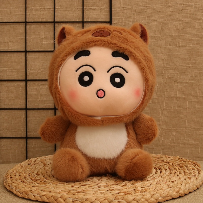 Gấu Bông Shin Chan Cosplay Động Vật Size 25Cm Chất Liệu Lông Thỏ Mềm Mại Làm Quà Tặng Cho Bé, Trẻ Em
