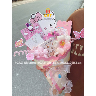 🌸 Bó Quà Hello Kitty – Quà Tặng Dễ Thương Cho Bé Gái / Sinh Nhật / 20-10 🌸, Quà tặng bó hoa nhỏ xinh, gấu hello kitty
