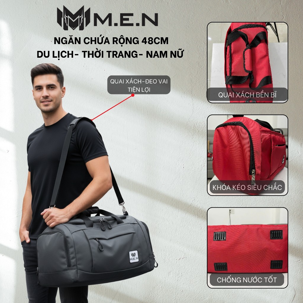 Túi trống đa năng chống nước M.E.N DRUMB có ngăn để giày riêng 3 màu FD87 [Giá cạnh tranh]