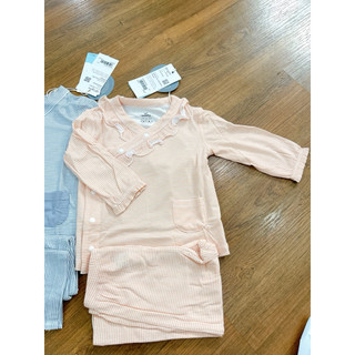 Bộ dài tay cài chéo pyjamas bubaby