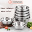 Thau Inox Trộn Bột Làm Bánh, Đánh Trứng Sâu Lòng Nhiều Kích - BAKERY KING