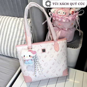 Túi Xách Nữ Tote Hoạ Tiết Hello Kitty Size35 (Kèm Móc Khóa) Đi chơi đi du lịch sang trọng tiện dụng TT03