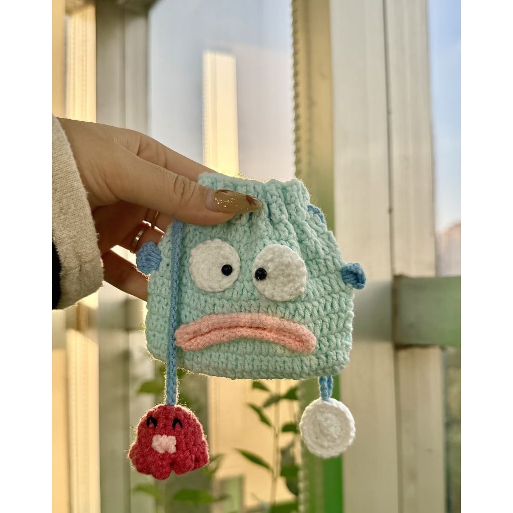 🐠 Túi Rút Mini Cá Hề Hangdoyong Bằng Len 🧶 | Handmade Siêu Hài Môi Dày ...