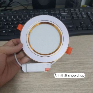 Đèn Led Âm Trần Đế Đúc 7W 9W 12W NGUỒN RỜI Phi 90-110, Đèn Downlight Âm Trần Ánh sáng trắng/ 3 màu