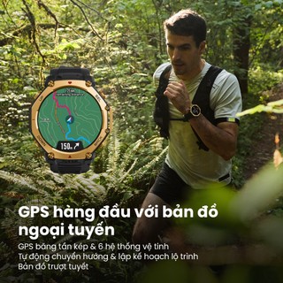 Đồng hồ thông minh Amazfit T-Rex 3 Pro | 48mm / 44mm | Viền Titanium Cấp Độ 5 | Bản Đồ Offline | GPS Chính Xác - BH 12th