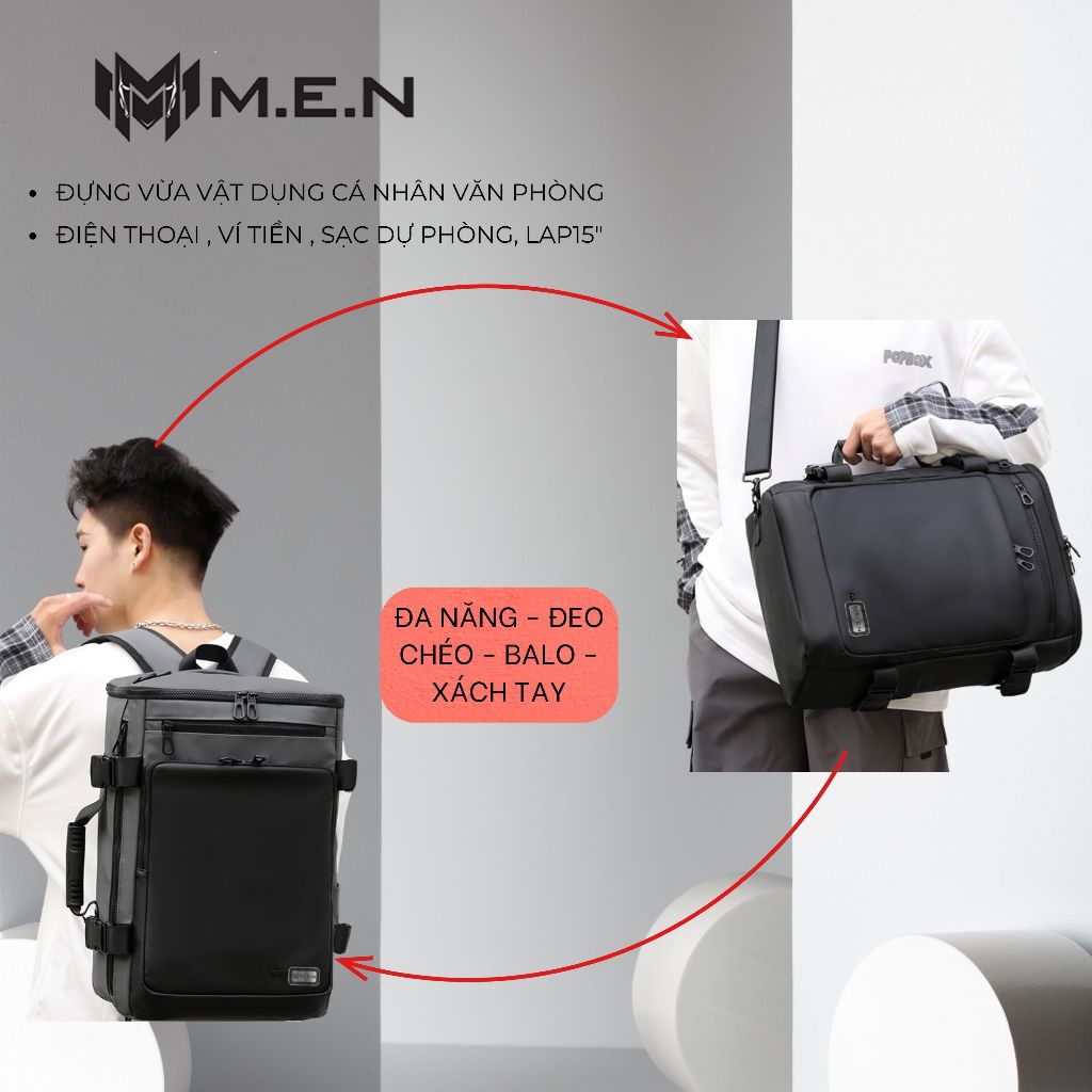 Ba lô laptop Zone MEN nhiều ngăn tiện lợi [SALE]