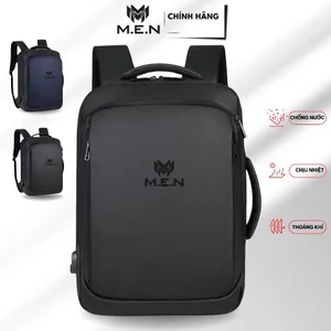 Balo M.E.N chống sốc laptop 15_6_inch chống thấm 3 chức năng có sạt USB technology ATRIC Full đen HH1991