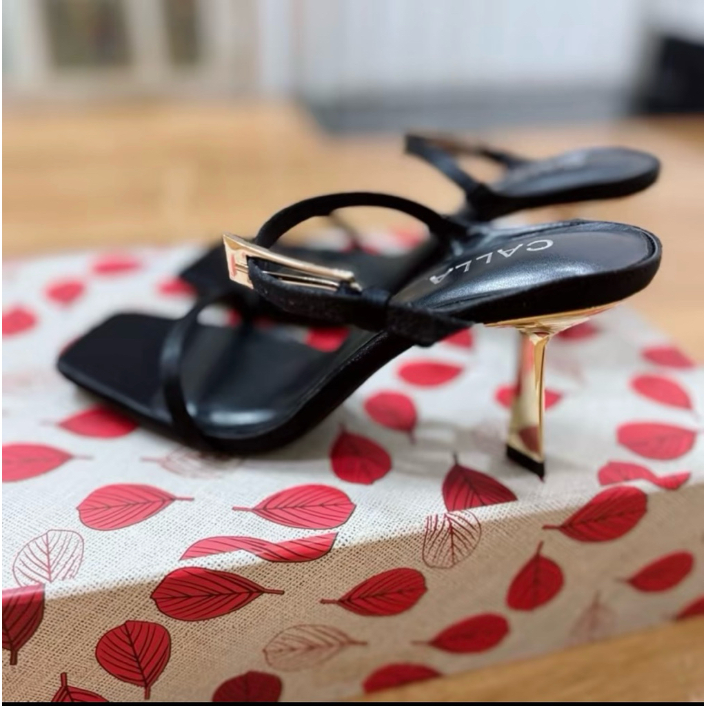 Sandal Đen Khoá Dài 5cm (DKD)