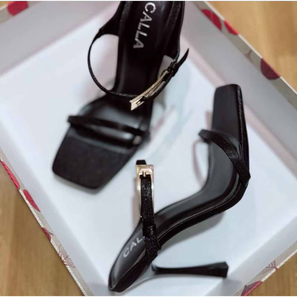 Sandal Đen Khoá Dài 5cm (DKD)