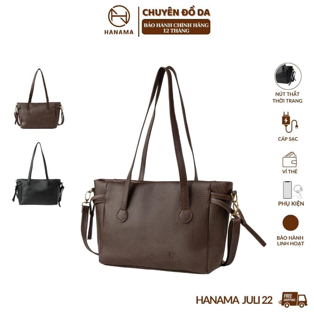 [GIÁ MỞ BÁN_SIÊU ƯU ĐÃI]_ Hanama Túi Xách Nữ HN JULI 22 Da PU Cao Cấp Màu Đen Nâu  Dễ Phối Đồ Phù Hợp Đi Làm Đi Chơi Mua | BigBuy360 - bigbuy360.vn