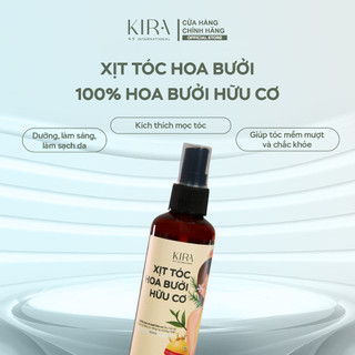 Xịt Kích thích mọc tóc Hoa Bưởi Hữu Cơ Mộc Ân Chắc Khoẻ Và Mọc Tóc Bổ sung tinh dầu hoa bưởi đậm đặc - 100ml