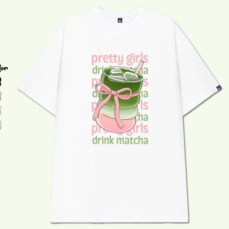 Áo Thun Unisex Form Rộng Tay Lỡ Cho Fan Matcha, Áo Phông Oversize Nam Nữ Cotton Đi Học Đi Chơi ut | BigBuy360 - bigbuy360.vn