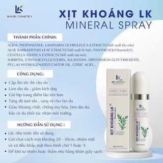 M4- Xịt khoáng cấp ẩm cao cấp Lkaori (Chính Hãng)