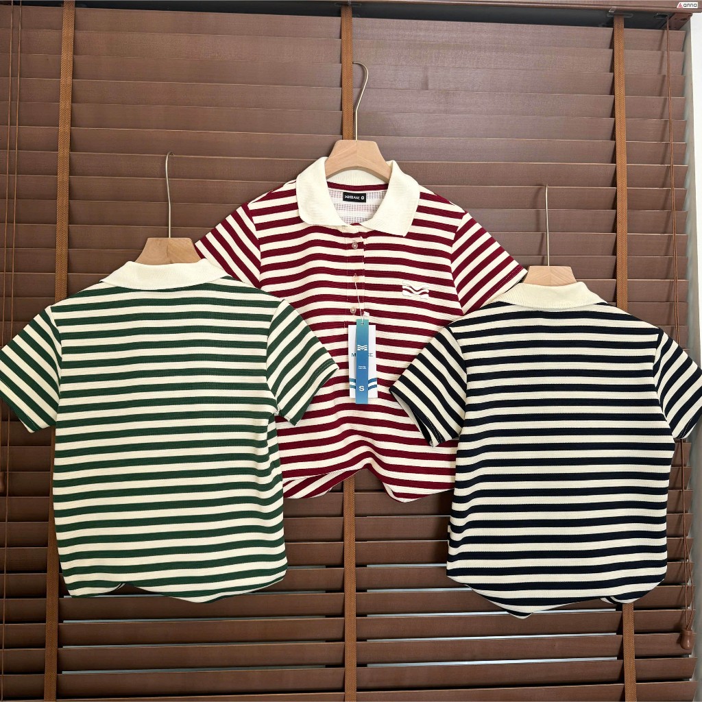 Áo Polo Mirage Sọc Màu Thanh Lịch, Bắt Mắt Local Brand Chất Cotton Mềm Mịn.