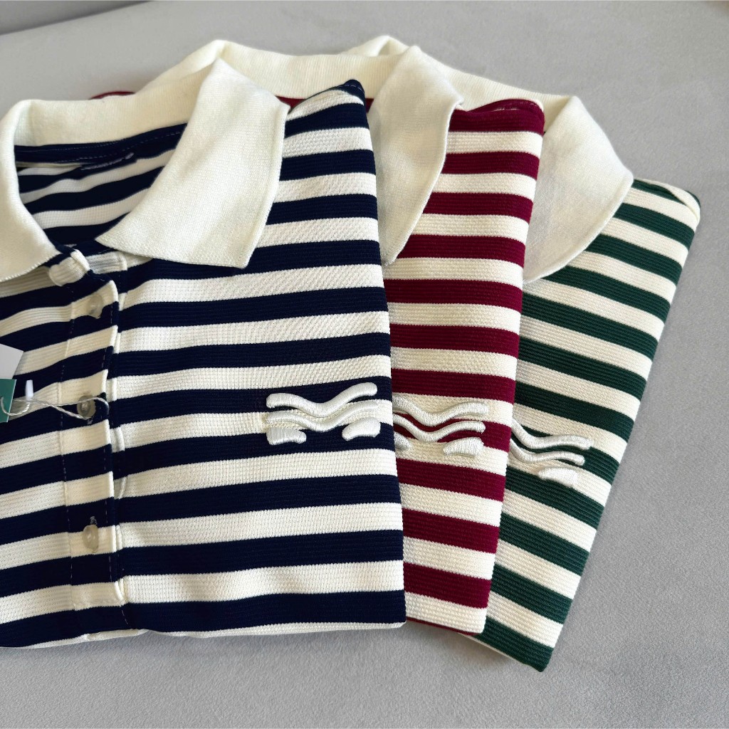 Áo Polo Mirage Sọc Màu Thanh Lịch, Bắt Mắt Local Brand Chất Cotton Mềm Mịn.