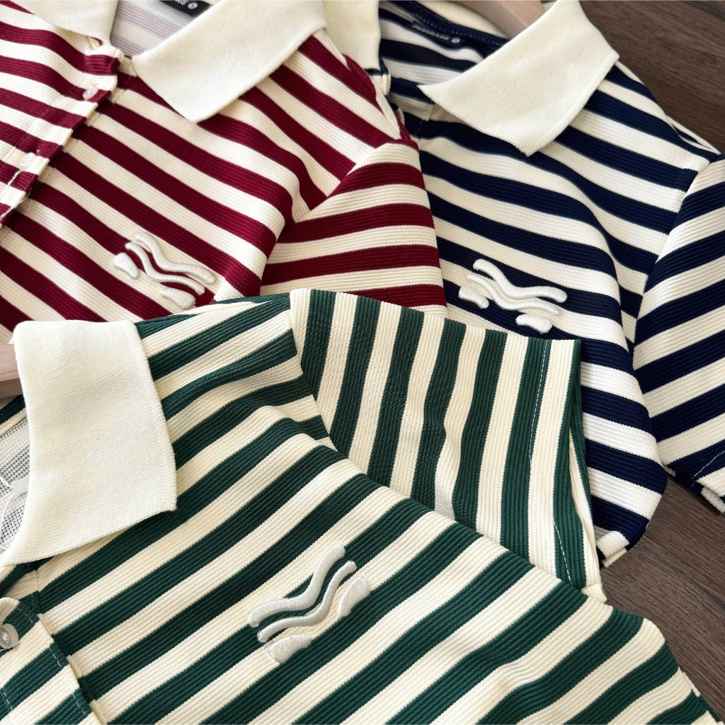 Áo Polo Mirage Sọc Màu Thanh Lịch, Bắt Mắt Local Brand Chất Cotton Mềm Mịn.