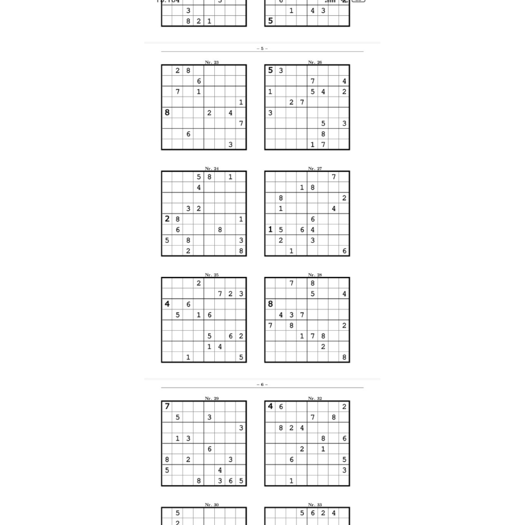 100 Bài Sudoku 8x8 có đáp án (DẠNG SỐ)