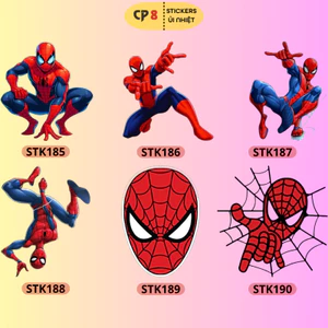 Bộ Hình In, Ủi Nhiệt Spider Man 05 - CP8 PET Sticker