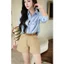 Quần short jean nữ kaki GILLEE cạp cao dáng rộng, quần jean ngắn trẻ trung mặc hè siêu mát FQJ051