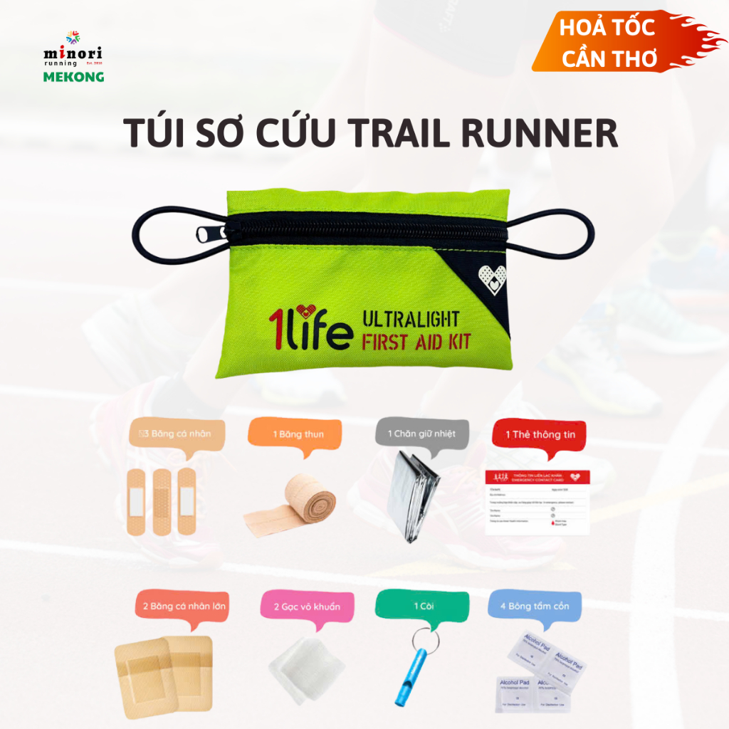 Túi Sơ Cứu Trail Runner Siêu Gọn Nhẹ - Ultralight First Aid Kit Minori ...