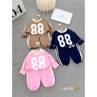 BỌ DAI TAY BO KEM IN SỐ 88 CHO BÉ GÁI