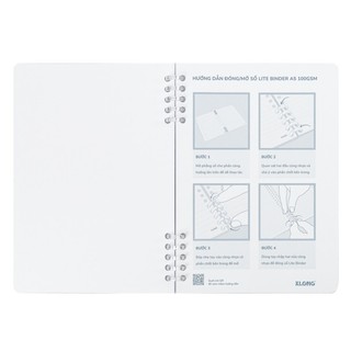 KLONG - Sổ Lite Binder Dash Caro bìa PP còng nhựa 2 đầu A5 120 trang 100/76; MS: 804 ♥