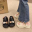 Dép Sandal Nữ EVA Đế Cao 6cm Siêu Nhẹ Siêu Êm Chống Trượt Kiểu Dáng Dễ Thương Với Gấu & Tim Phù Hợp Đi Học Đi Chơi.-2QT1