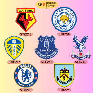Bộ Hình In, Ủi Nhiệt Primier League 04 - CP8 PET Sticker