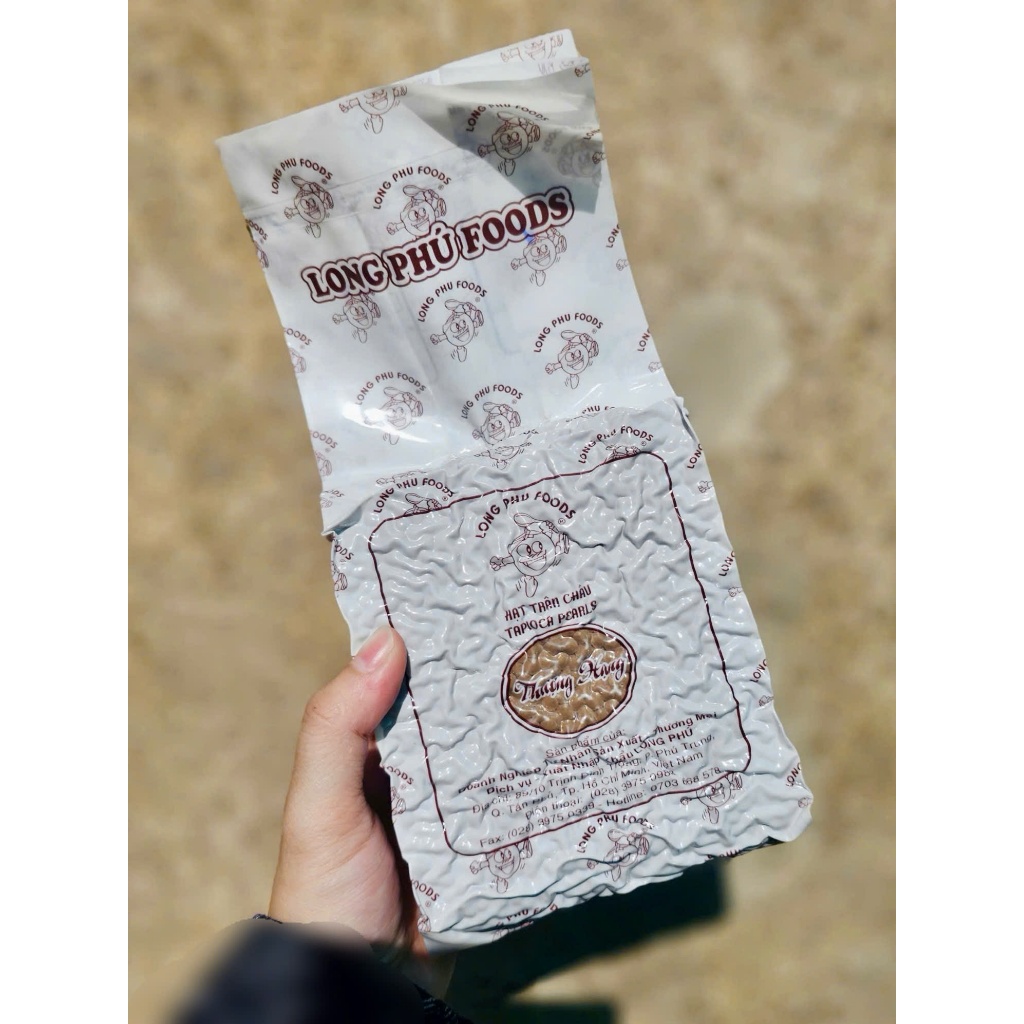 Trân châu mini đường đen thượng hạng LONG PHÚ có vị ngọt gói 1kg