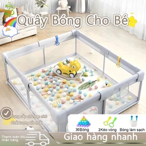 Quây bóng vuông cho bé,Nhà Banh Khung Dày Dặn khung chắc chắn,vải dù dễ lau chùi,Tháo Lắp Dễ Dàng Nhanh