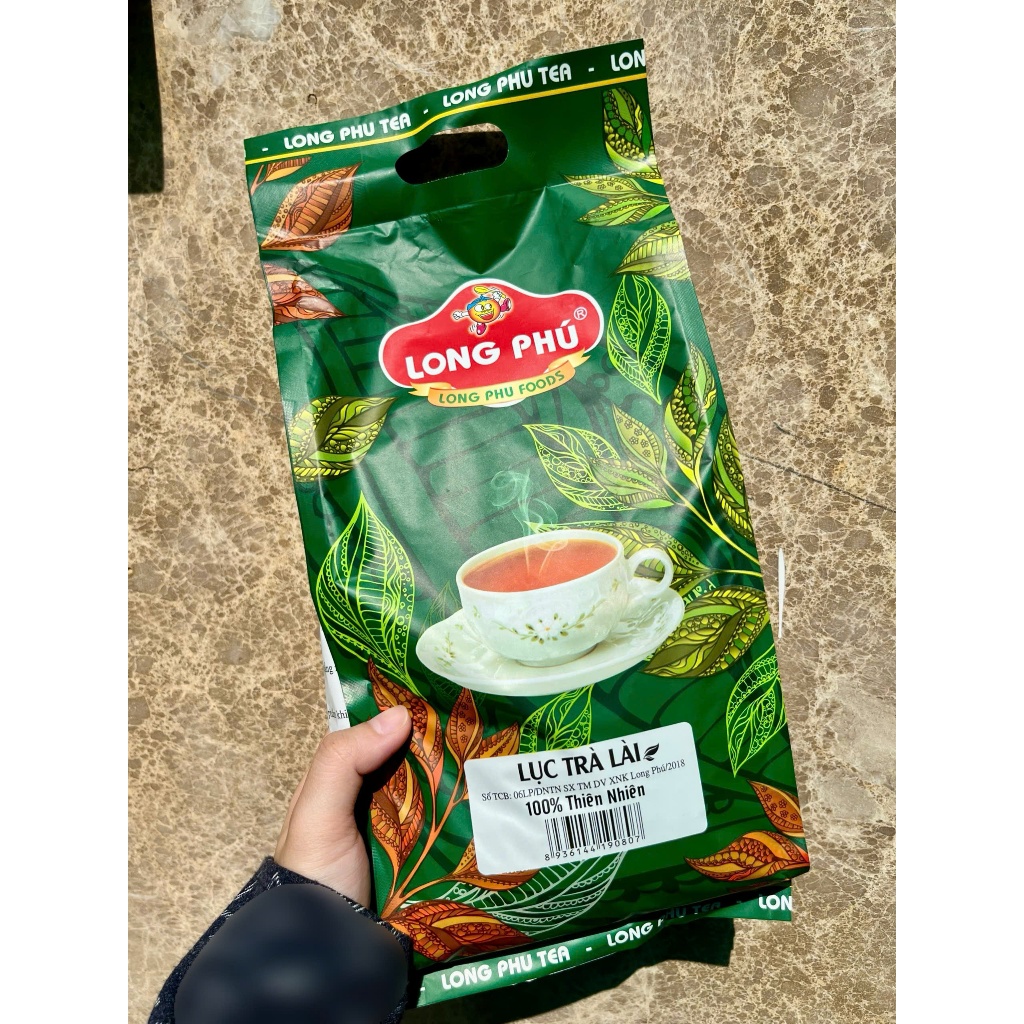 Lục Trà Lài Long Phú Gói 500g – Nguyên Liệu Trà Sữa, Hương Lài Thanh Mát, Nước Trà, Chè