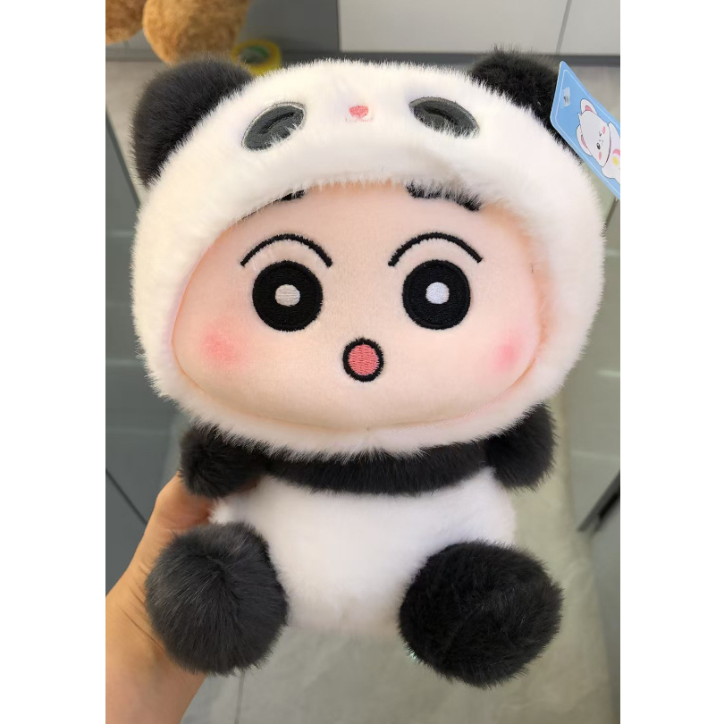 Gấu Bông Shin Chan Cosplay Động Vật Size 25Cm Chất Liệu Lông Thỏ Mềm Mại Làm Quà Tặng Cho Bé, Trẻ Em