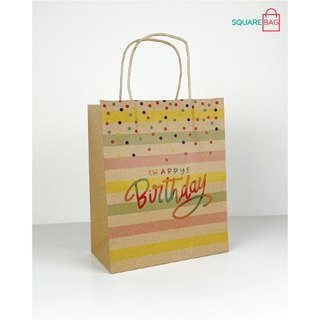TÚI GIẤY KRAFT SINH NHẬT BIRTHDAY. COMBO 10 TÚI