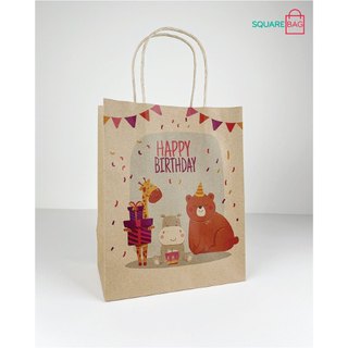 TÚI GIẤY KRAFT SINH NHẬT BIRTHDAY. COMBO 10 TÚI