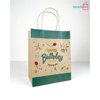 TÚI GIẤY KRAFT SINH NHẬT BIRTHDAY. COMBO 10 TÚI