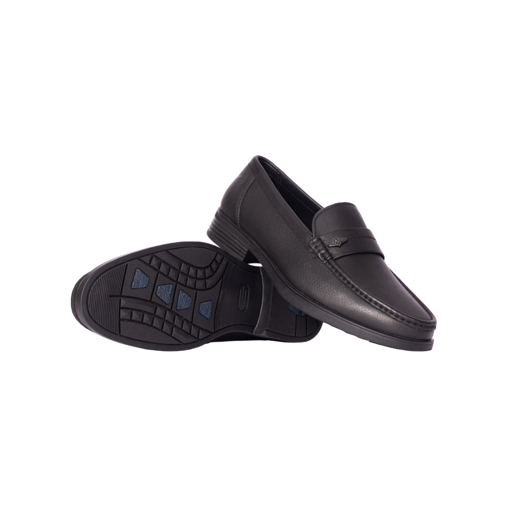 Giày da nam cao cấp MASCULINE GSP504 – Giày lười nam da bò thật mặt da hạt, phom công sở sang trọng
