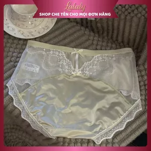 Quần lót cao cấp ren mix lụa Lalaly L08, quần lót cao cấp thoáng khí – tôn dáng quyến rũ, sang trọng