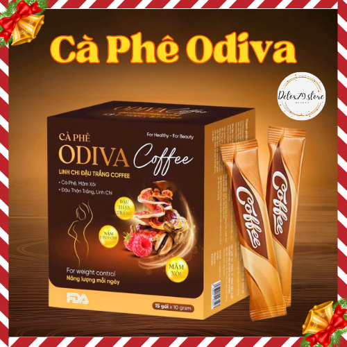 Cà phê Linh Chi Đậu Trắng Coffee, ODIVA collagen hỗ trợ giữ dáng, đẹp ...